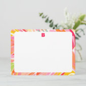 Bright Abstract Border briefkaarten (Staand voorkant)