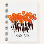 Bright Abstract Modern Waterverf Art Notitieboek (Voorkant)
