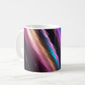 Bright abstract mosaic multicolored background wit koffiemok (Voorkant links)