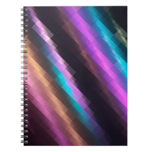 Bright abstract mosaic multicolored background wit notitieboek