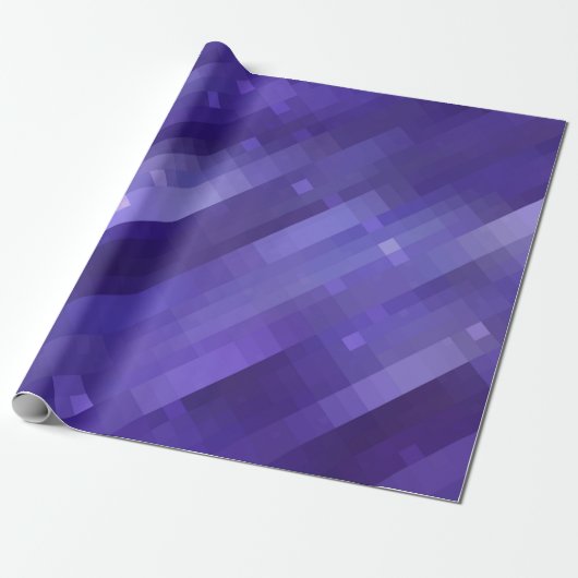 Bright abstract mosaic violet background with glos cadeaupapier (Uitgerold)