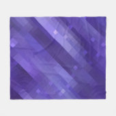Bright abstract mosaic violet background with glos fleece deken (Voorkant (Horizontaal))