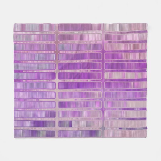 Bright abstract mosaic violet background with glos fleece deken (Voorkant (Horizontaal))