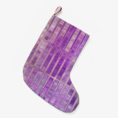 Bright abstract mosaic violet background with glos kleine kerstsok (Voorkant (Hangend))
