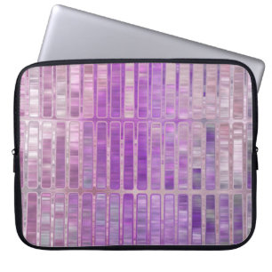 Bright abstract mosaic violet background with glos laptop sleeve