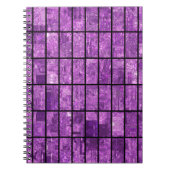 Bright abstract mosaic violet background with glos notitieboek (Voorkant)