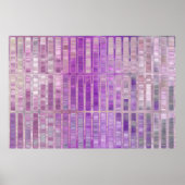 Bright abstract mosaic violet background with glos poster (Voorkant)