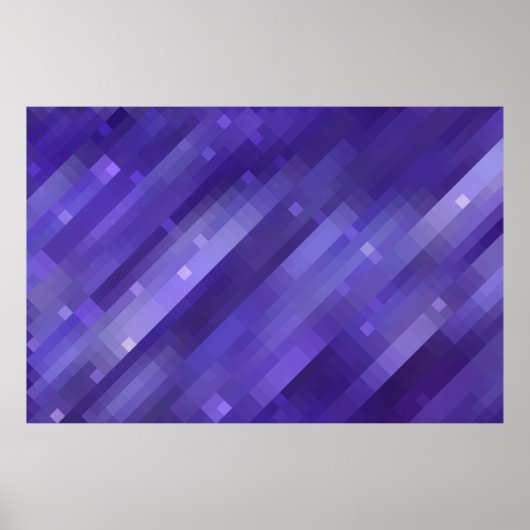 Bright abstract mosaic violet background with glos poster (Voorkant)