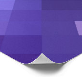 Bright abstract mosaic violet background with glos poster (Hoek)