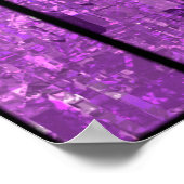Bright abstract mosaic violet background with glos poster (Hoek)