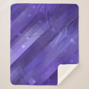Bright abstract mosaic violet background with glos sherpa deken