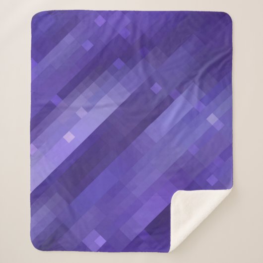 Bright abstract mosaic violet background with glos sherpa deken (Voorkant)