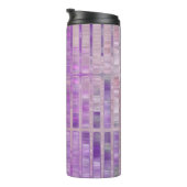 Bright abstract mosaic violet background with glos thermosbeker (Geroteerd rechts)