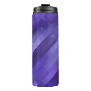 Bright abstract mosaic violet background with glos thermosbeker