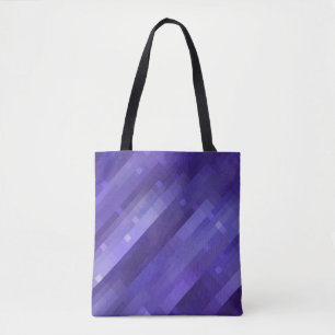 Bright abstract mosaic violet background with glos tote bag