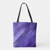 Bright abstract mosaic violet background with glos tote bag (Achterkant)