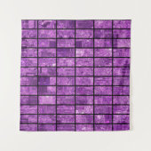 Bright abstract mosaic violet background with glos wandkleed (Voorkant (horizontaal))