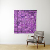 Bright abstract mosaic violet background with glos wandkleed (In Situ (horizontaal))