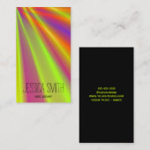 Bright Abstract Night Club Light Show DJ Visitekaartje (Voorkant / Achterkant)