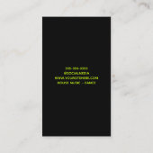 Bright Abstract Night Club Light Show DJ Visitekaartje (Achterkant)