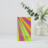 Bright Abstract Night Club Light Show DJ Visitekaartje (Staand voorkant)