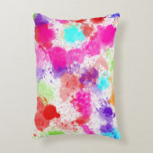 Bright Abstract Paint Splash Accent Kussen (Voorkant(Verticaal))
