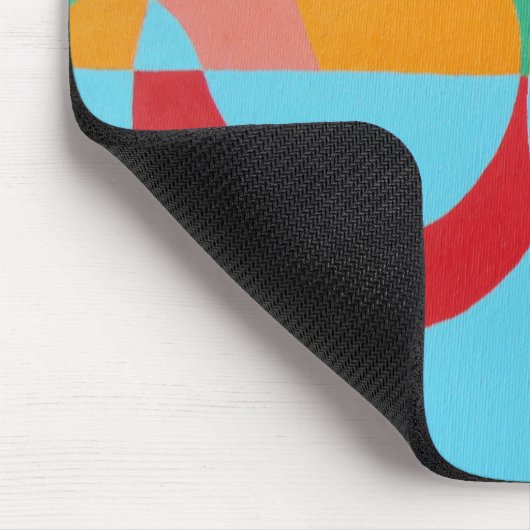 Bright Abstract Treble Clef Mousepad Muismat (Hoek)