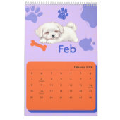 Bright & Adorable Puppy Art Calendar Kalender (Feb 2026)