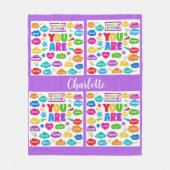 Bright Affirmation- Motivatie klaslokaal Decor Fleece Deken (Voorkant)