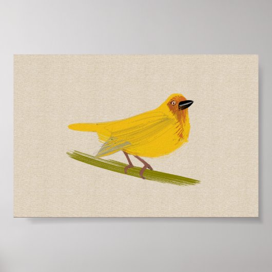 Bright African Bird Weaver Poster (Voorkant)