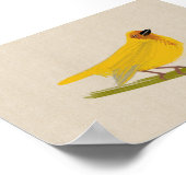 Bright African Bird Weaver Poster (Hoek)