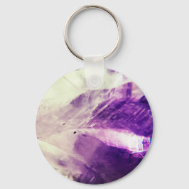 Bright Amethyst Crystal Sleutelhanger