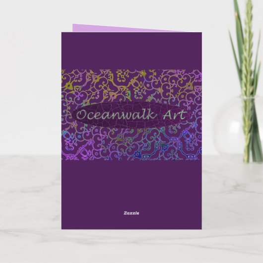 Bright ananas Happy Birthday Kaart (Achterkant)