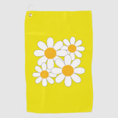 Bright and Bold Daisy Golfhanddoek (Voorkant)