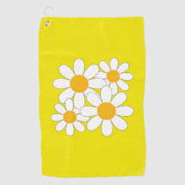 Bright and Bold Daisy Golfhanddoek