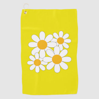 Bright and Bold Daisy Golfhanddoek