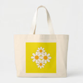 Bright and Bold Daisy Grote Tote Bag (Voorkant)