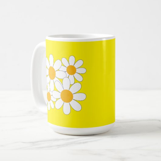 Bright and Bold Daisy Koffiemok (Voorkant links)