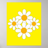 Bright and Bold Daisy Poster (Voorkant)