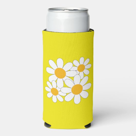 Bright and Bold Daisy Seltzer Blikjeskoeler (Seltzer Voorkant)