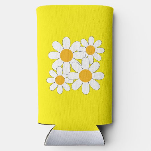 Bright and Bold Daisy Seltzer Blikjeskoeler (Achterkant)