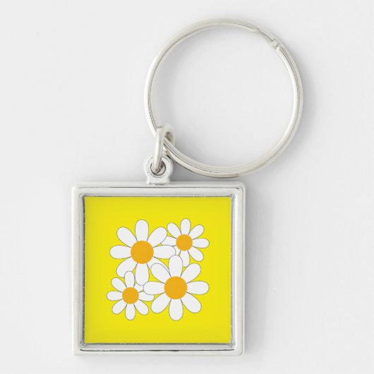 Bright and Bold Daisy Sleutelhanger (Voorkant)