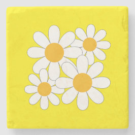 Bright and Bold Daisy Stenen Onderzetter