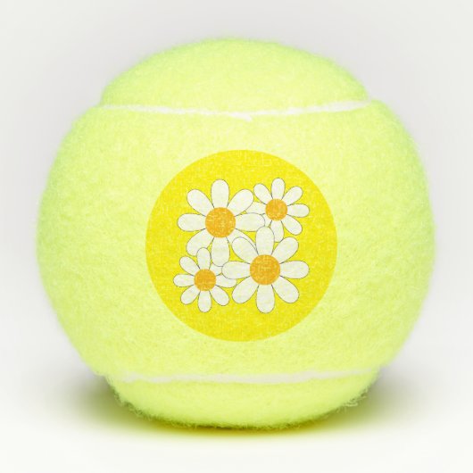 Bright and Bold Daisy Tennisballen (Voorkant)