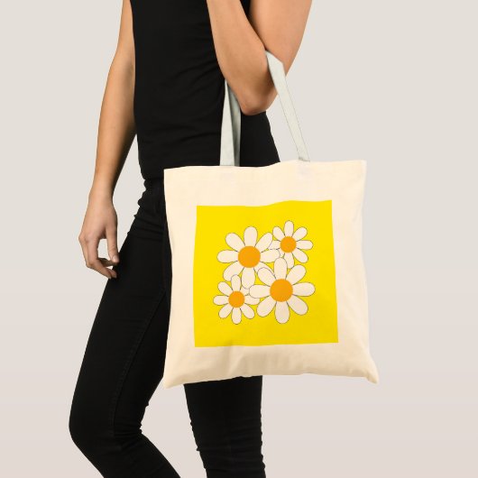 Bright and Bold Daisy Tote Bag (Voorkant (product))