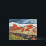 Bright and Cheerful, Landscape with Flowers, Briefkaart<br><div class="desc">Bright and cheerful,  landscape with colorful red flowers by Zolo Palugyay.</div>