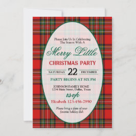 Bright and Colorful Christmas Party Invitation Kaart
