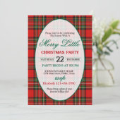 Bright and Colorful Christmas Party Invitation Kaart (Staand voorkant)