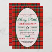 Bright and Colorful Christmas Party Invitation Kaart (Voorkant / Achterkant)