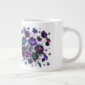 Bright and Dark Floral Fantasy with Butterflies Grote Koffiekop (Rechts)